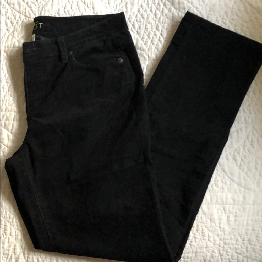 LOFT Black Corduroys